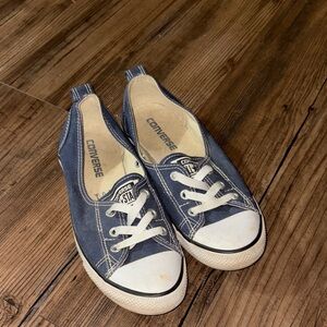 Converse Navy Canvas Low-Top Slip-On Sneakers